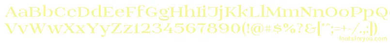 Prida01black Font – Yellow Fonts on White Background