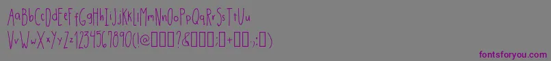 Weitere Informationen zur DrmhandwrittenthinRegular-Schriftart DrmhandwrittenthinRegular-Schriftart – Violette Schriften auf grauem Hintergrund