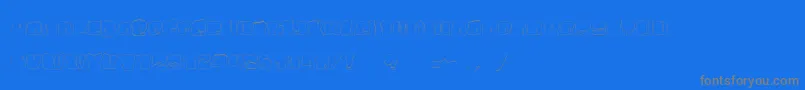 KosmoCatLight-Schriftart – Graue Schriften auf blauem Hintergrund