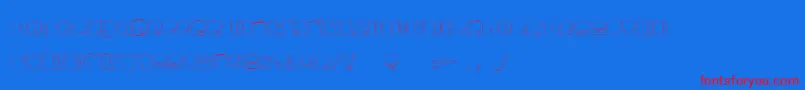 Шрифт KosmoCatLight – красные шрифты на синем фоне