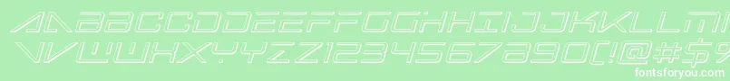 More about Bansheepilot3Dital Font Bansheepilot3Dital Font – White Fonts on Green Background