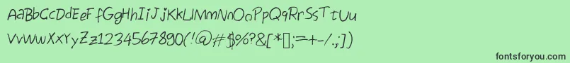 Egg Font – Black Fonts on Green Background