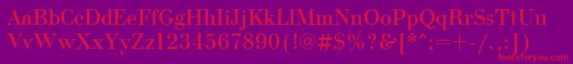 More about Bodonictt Font Bodonictt Font – Red Fonts on Purple Background