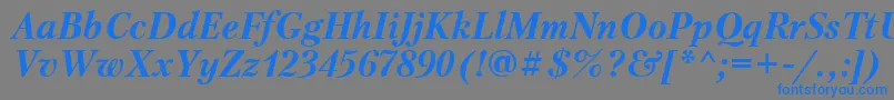 Подробнее о шрифте Ptr74C Шрифт Ptr74C – синие шрифты на сером фоне