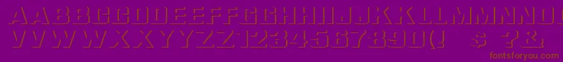 ReliefGroteskExtended Font – Brown Fonts on Purple Background
