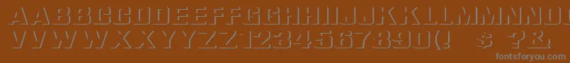 ReliefGroteskExtended Font – Gray Fonts on Brown Background