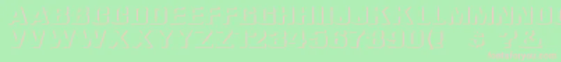 ReliefGroteskExtended Font – Pink Fonts on Green Background