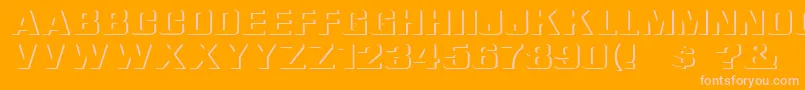 ReliefGroteskExtended Font – Pink Fonts on Orange Background