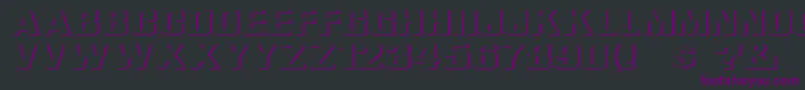 ReliefGroteskExtended Font – Purple Fonts on Black Background