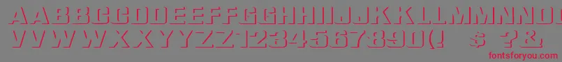 ReliefGroteskExtended Font – Red Fonts on Gray Background