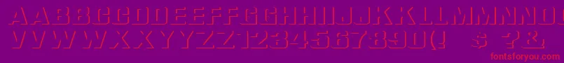 Шрифт ReliefGroteskExtended – красные шрифты на фиолетовом фоне