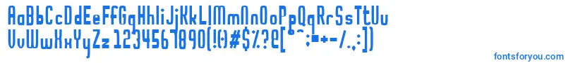 Noodletee Font – Blue Fonts on White Background