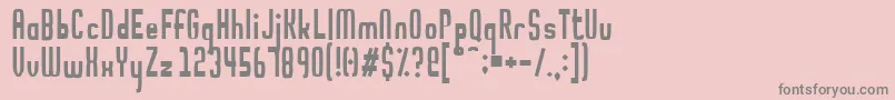 Noodletee Font – Gray Fonts on Pink Background