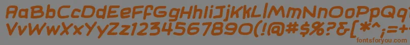 SundaycomicsBbBold Font – Brown Fonts on Gray Background