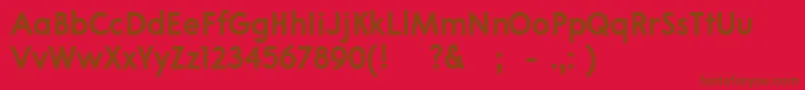 03Apompadourboldsample Font – Brown Fonts on Red Background