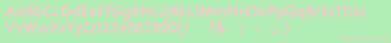 03Apompadourboldsample Font – Pink Fonts on Green Background