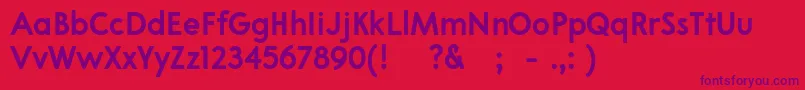 03Apompadourboldsample Font – Purple Fonts on Red Background