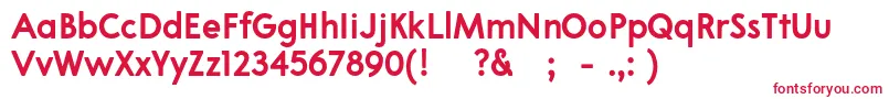 03Apompadourboldsample Font – Red Fonts on White Background