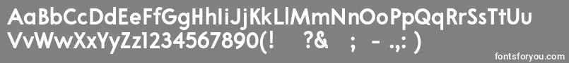 フォント03Apompadourboldsample – 灰色の背景に白い文字