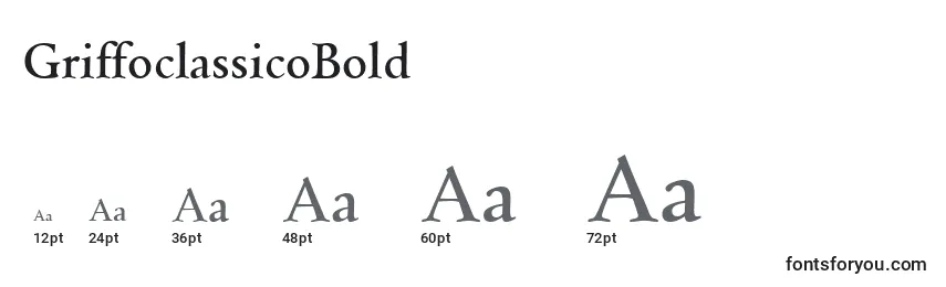 GriffoclassicoBold Font Sizes