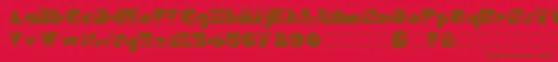 Sinaloa-fontti – ruskeat fontit punaisella taustalla