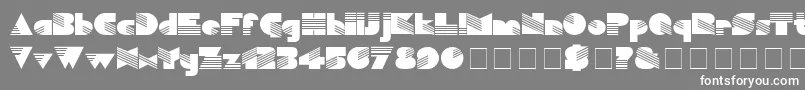 Sinaloa Font – White Fonts on Gray Background