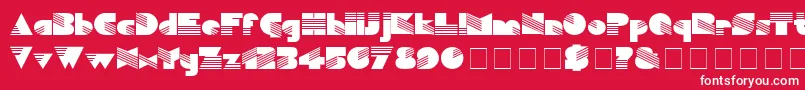 Sinaloa Font – White Fonts on Red Background