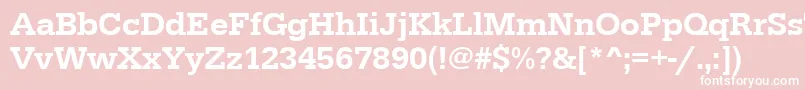 Urwegyptiennetmed Font – White Fonts on Pink Background