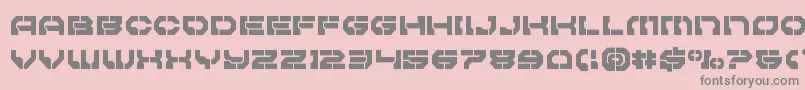 Pulsarclasssemicond Font – Gray Fonts on Pink Background