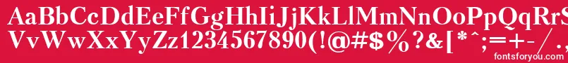 KudrashovBold Font – White Fonts on Red Background