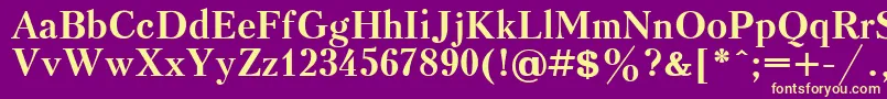 KudrashovBold Font – Yellow Fonts on Purple Background