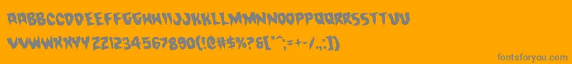 Countsuckularotate Font – Gray Fonts on Orange Background