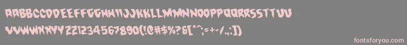 Countsuckularotate Font – Pink Fonts on Gray Background