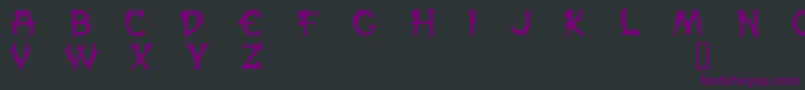 Paled Font – Purple Fonts on Black Background