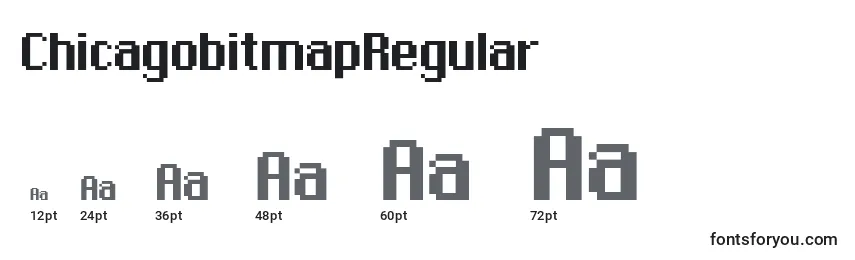 Размеры шрифта ChicagobitmapRegular
