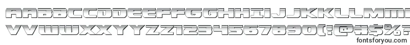 Dekarangerchrome-fontti – Katalogi