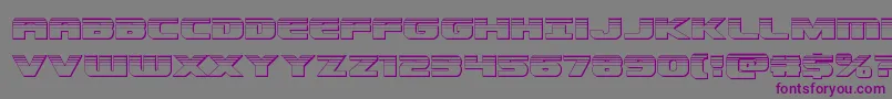 Dekarangerchrome Font – Purple Fonts on Gray Background