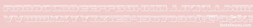 Dekarangerchrome Font – White Fonts on Pink Background