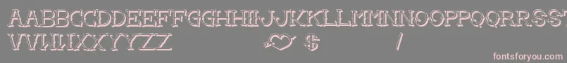 LoveYouMomShadow Font – Pink Fonts on Gray Background