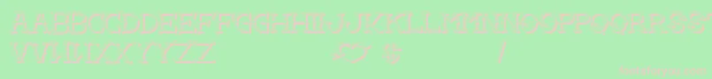 LoveYouMomShadow Font – Pink Fonts on Green Background