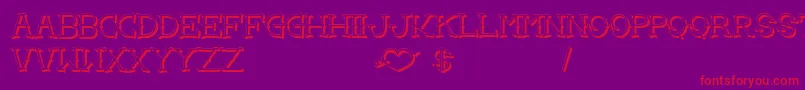 Подробнее о шрифте LoveYouMomShadow Шрифт LoveYouMomShadow – красные шрифты на фиолетовом фоне