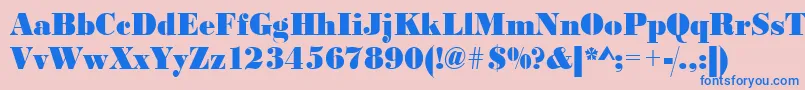 Urwbodonidextbolextnar Font – Blue Fonts on Pink Background