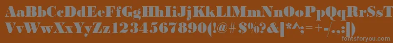 Urwbodonidextbolextnar Font – Gray Fonts on Brown Background