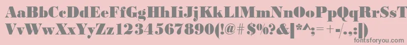Urwbodonidextbolextnar Font – Gray Fonts on Pink Background