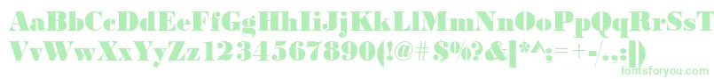 フォントUrwbodonidextbolextnar – 緑のフォント