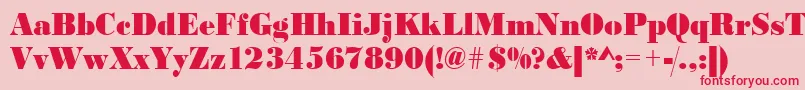 Urwbodonidextbolextnar Font – Red Fonts on Pink Background