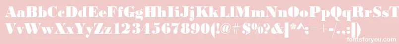 Urwbodonidextbolextnar Font – White Fonts on Pink Background