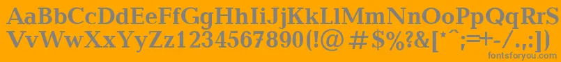 BalticaBold.001.001 Font – Gray Fonts on Orange Background