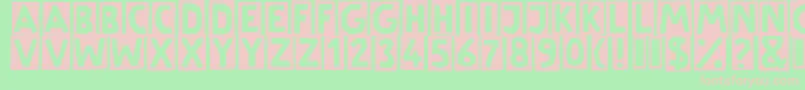 Подробнее о шрифте LinotypeSchere Шрифт LinotypeSchere – розовые шрифты на зелёном фоне