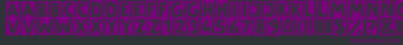 LinotypeSchere Font – Purple Fonts on Black Background